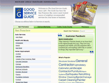 Tablet Screenshot of goodserviceguide.com